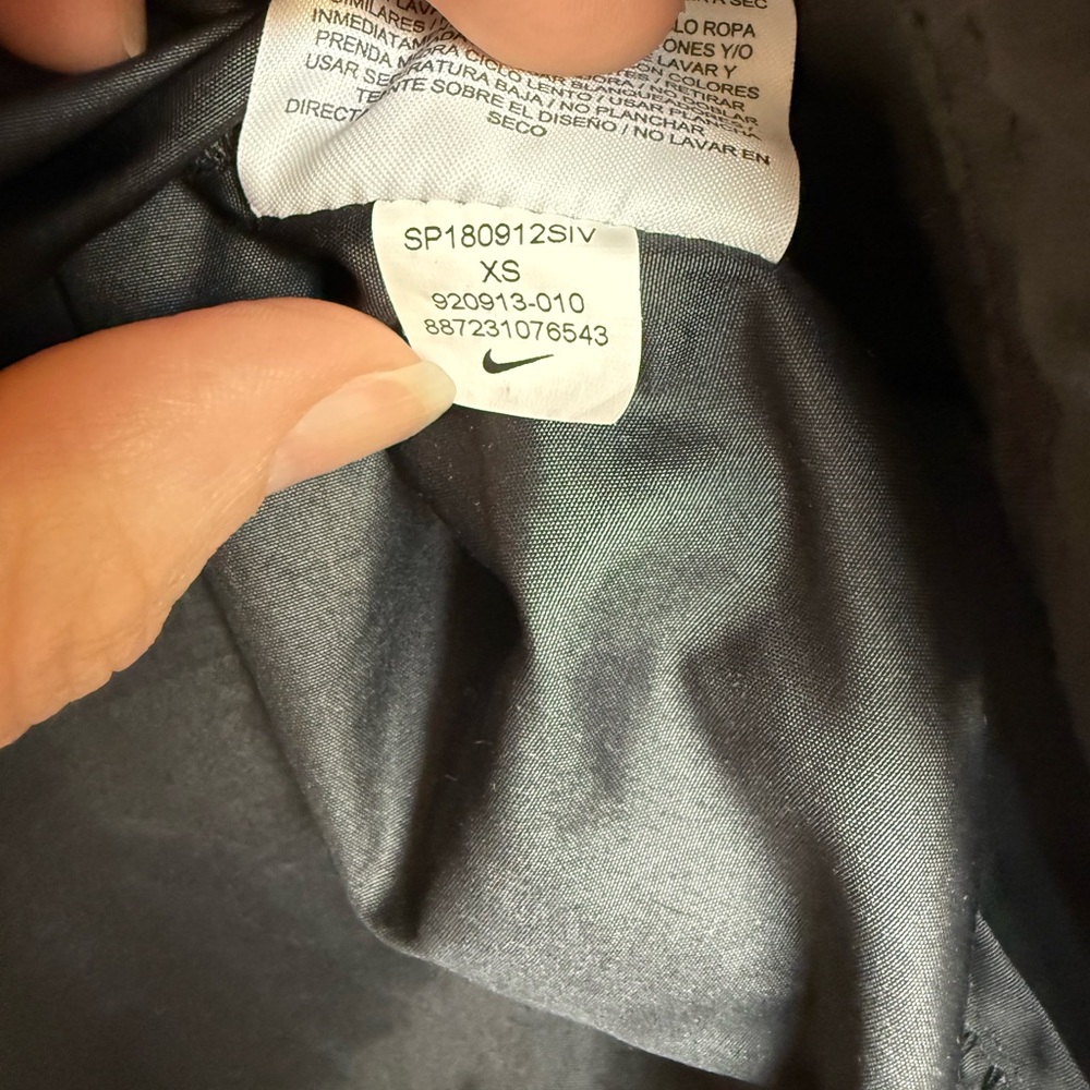 Nike Sportswear Archive Women's Pullover Anorak Bomber Jacket Black XS - Picture 5 of 6